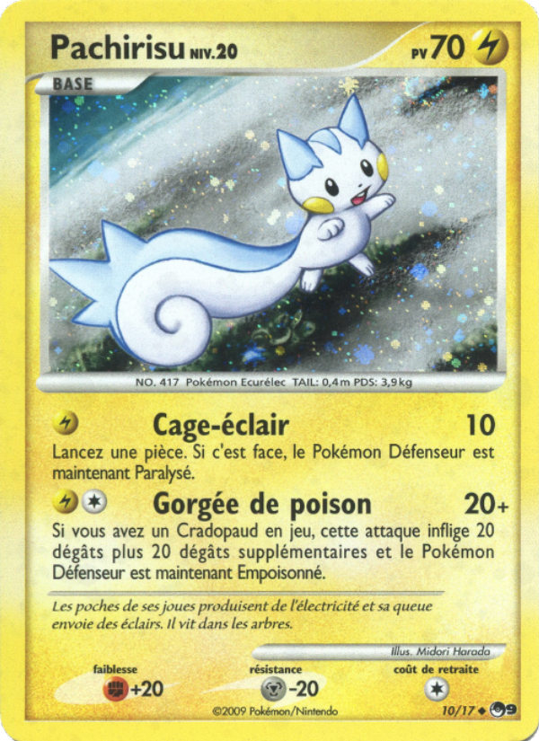 Pachirisu 10 — POP Series 9 (French Pokémon TCG card)