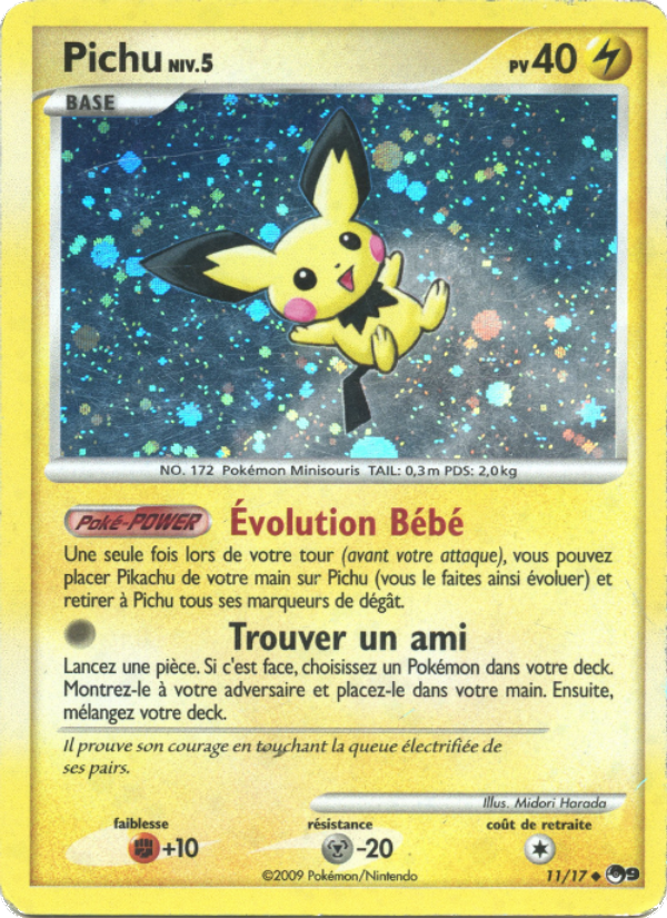 Pichu 11 — POP Series 9 (French Pokémon TCG card)