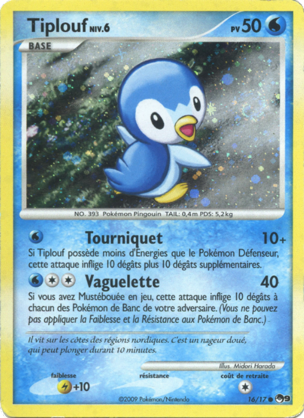 Tiplouf 16 — POP Series 9 (French Pokémon TCG card)