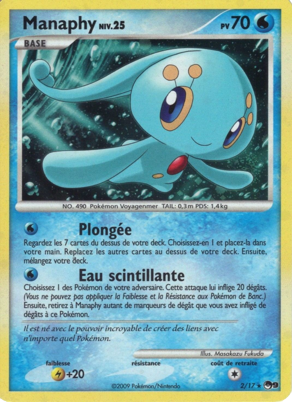 Manaphy 2 — POP Series 9 (French Pokémon TCG card)