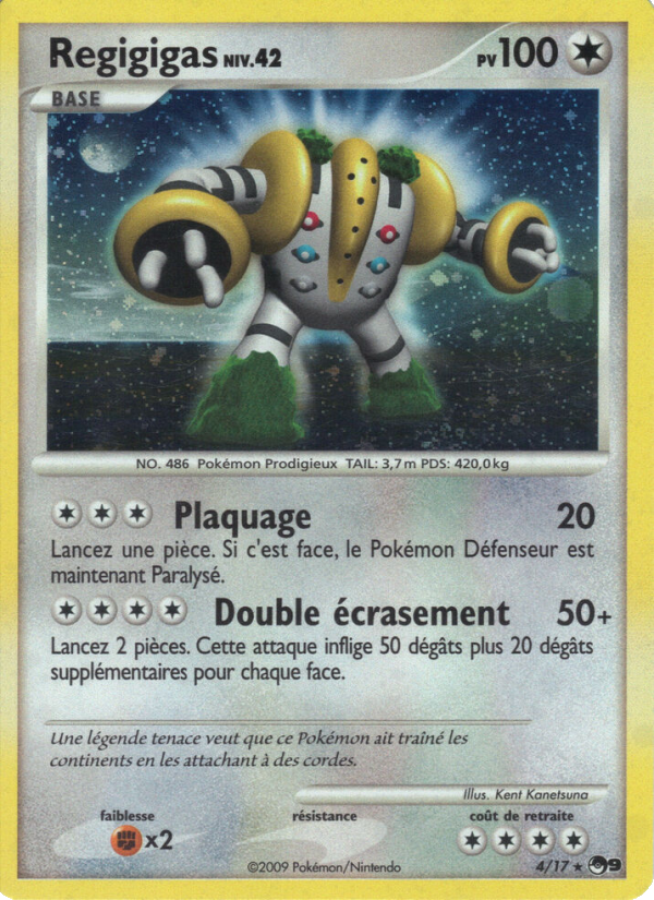 Regigigas 4 — POP Series 9 (French Pokémon TCG card)