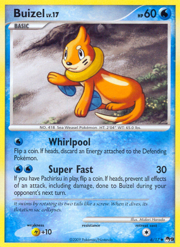Buizel 6 — POP Series 9 (French Pokémon TCG card)