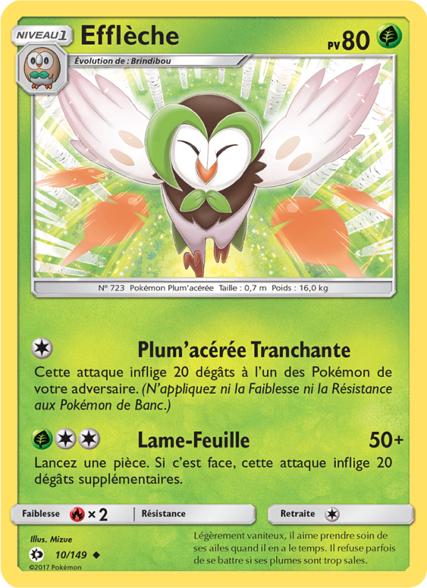 Efflèche 10 — Sun & Moon (French Pokémon TCG card)