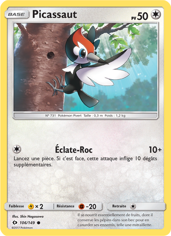 Picassaut 106 — Sun & Moon (French Pokémon TCG card)