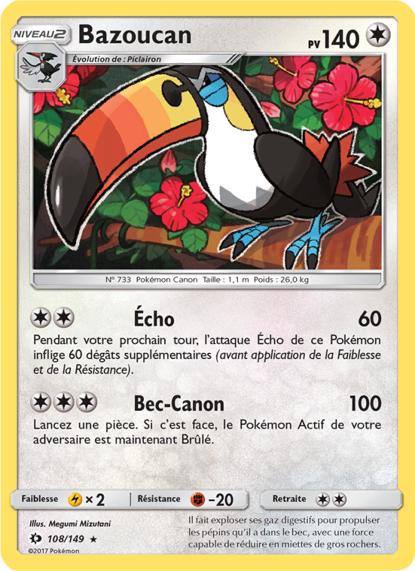 Bazoucan 108 — Sun & Moon (French Pokémon TCG card)