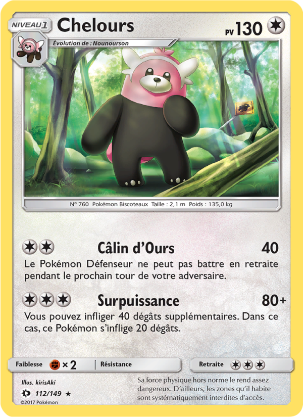 Chelours 112 — Sun & Moon (French Pokémon TCG card)