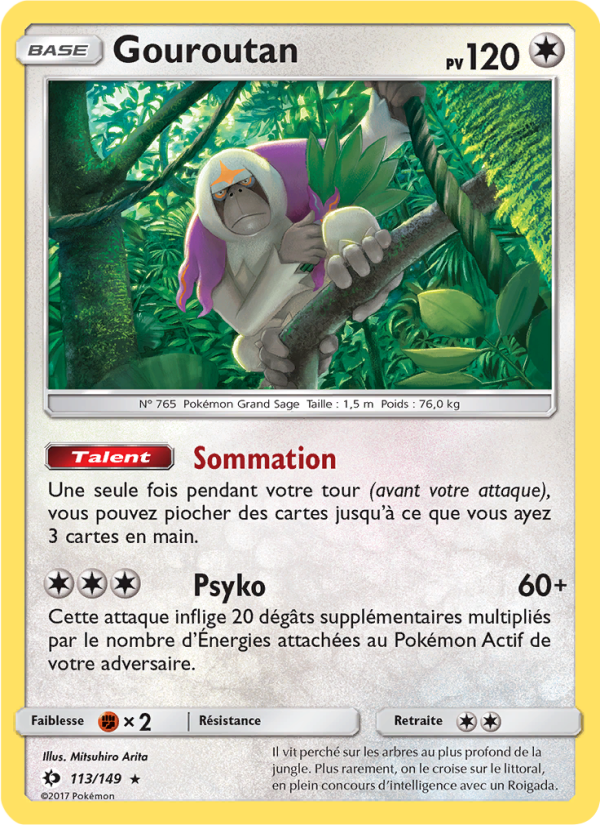 Gouroutan 113 — Sun & Moon (French Pokémon TCG card)