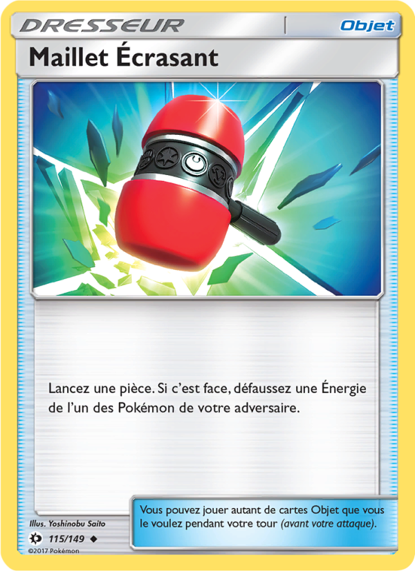 Maillet Écrasant 115 — Sun & Moon (French Pokémon TCG card)