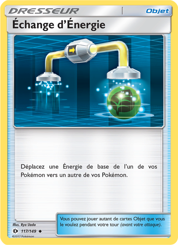 Échange d’Énergie 117 — Sun & Moon (French Pokémon TCG card)