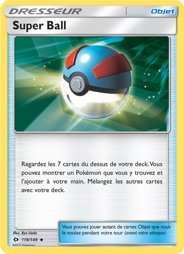 Super Ball 119 — Sun & Moon (French Pokémon TCG card)