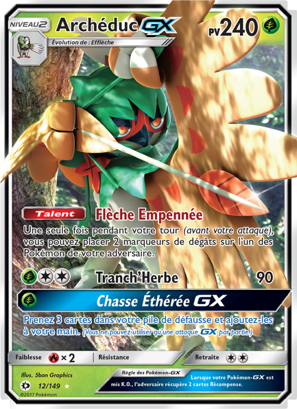 Archéduc GX 12 — Sun & Moon (French Pokémon TCG card)