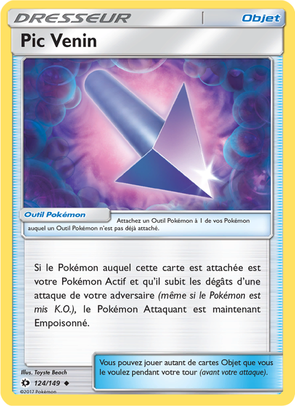 Pic Venin 124 — Sun & Moon (French Pokémon TCG card)