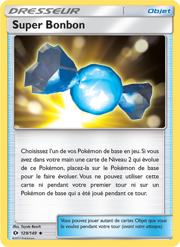Super Bonbon 129 — Sun & Moon (French Pokémon TCG card)