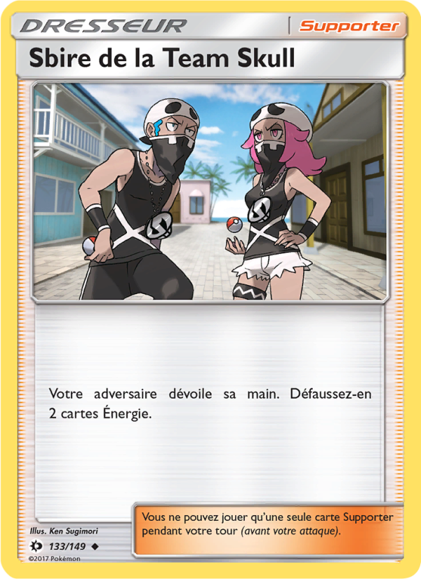 Sbire de la Team Skull 133 — Sun & Moon (French Pokémon TCG card)