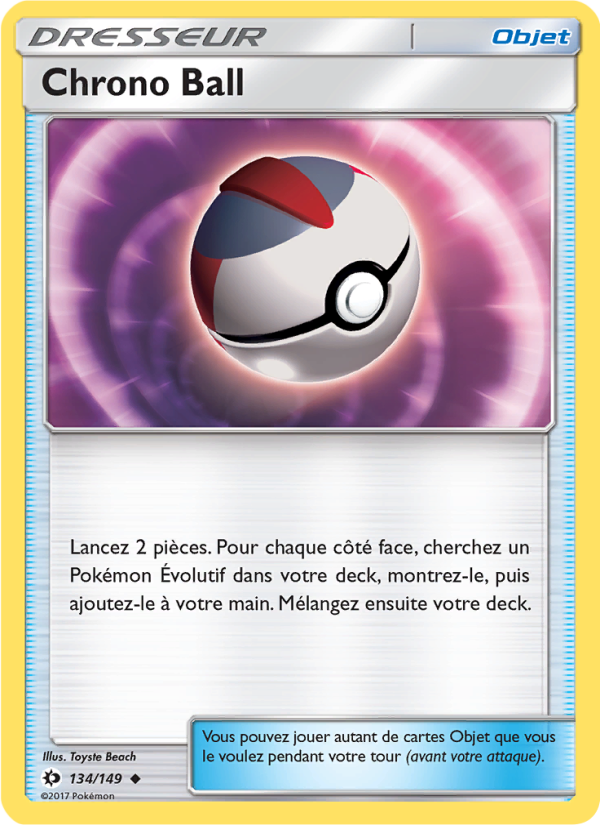 Chrono Ball 134 — Sun & Moon (French Pokémon TCG card)