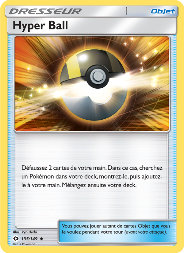 Hyper Ball 135 — Sun & Moon (French Pokémon TCG card)