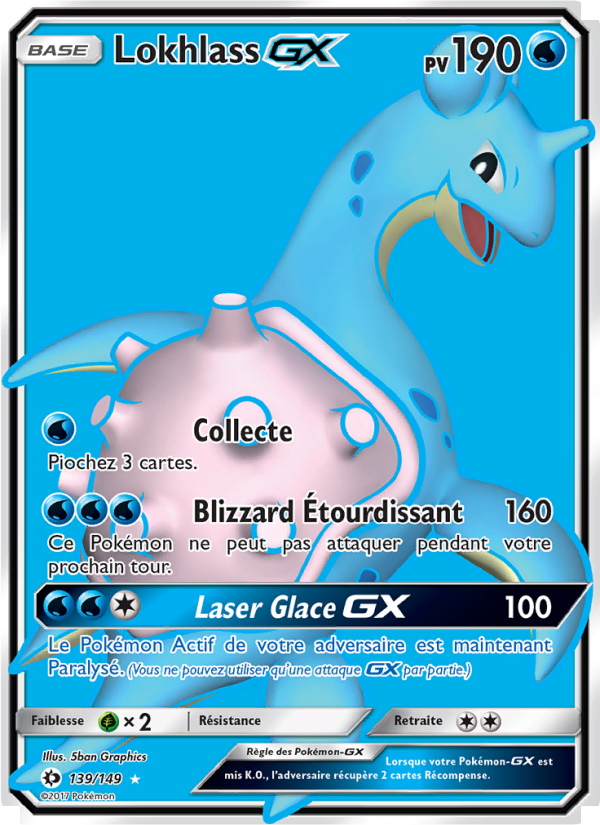 Lokhlass GX 139 — Sun & Moon (French Pokémon TCG card)