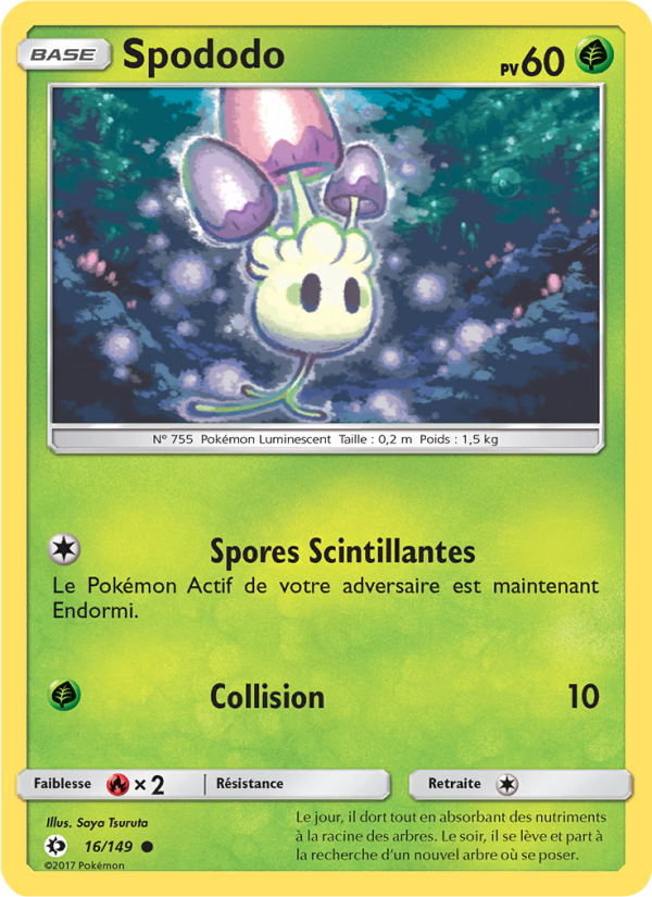 Spododo 16 — Sun & Moon (French Pokémon TCG card)