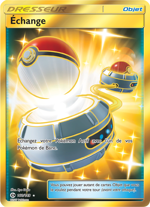 Échange 160 — Sun & Moon (French Pokémon TCG card)