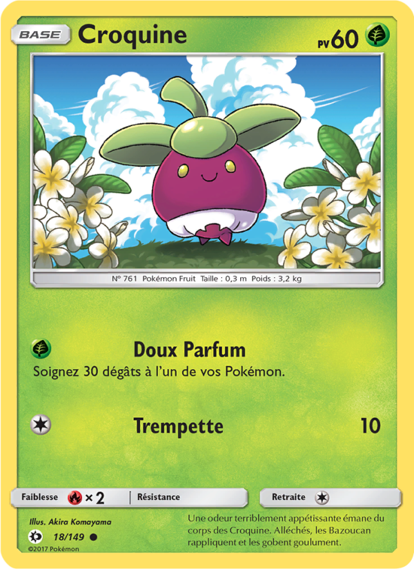 Croquine 18 — Sun & Moon (French Pokémon TCG card)