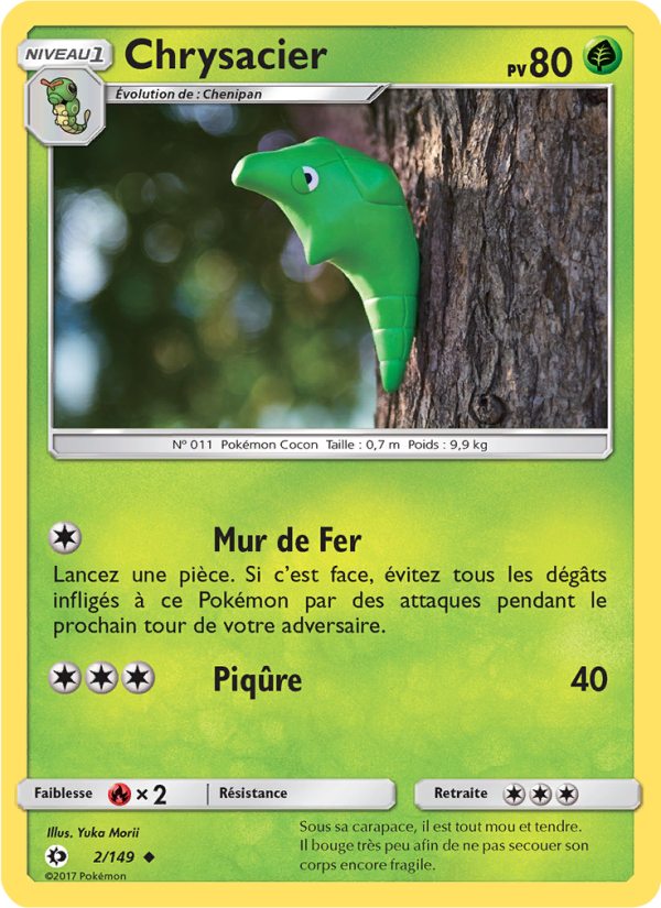 Chrysacier 2 — Sun & Moon (French Pokémon TCG card)