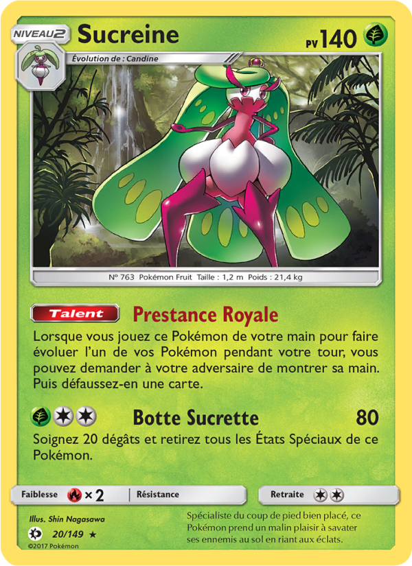 Sucreine 20 — Sun & Moon (French Pokémon TCG card)