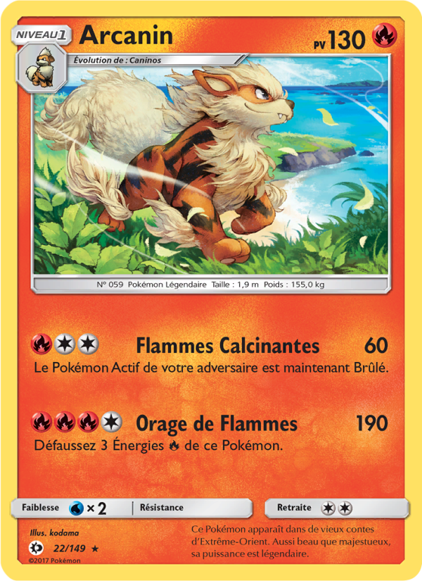 Arcanin 22 — Sun & Moon (French Pokémon TCG card)