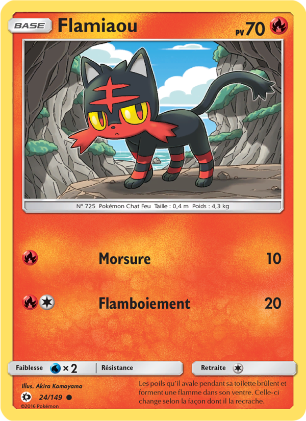Flamiaou 24 — Sun & Moon (French Pokémon TCG card)