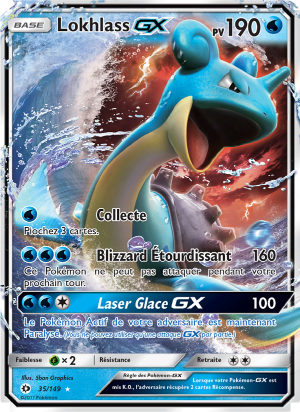 Lokhlass GX 35 — Sun & Moon (French Pokémon TCG card)