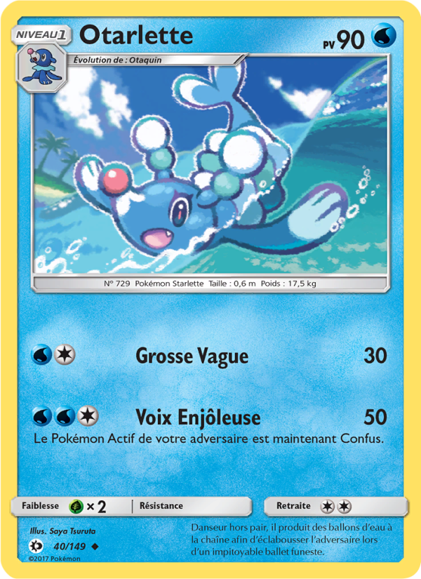 Otarlette 40 — Sun & Moon (French Pokémon TCG card)
