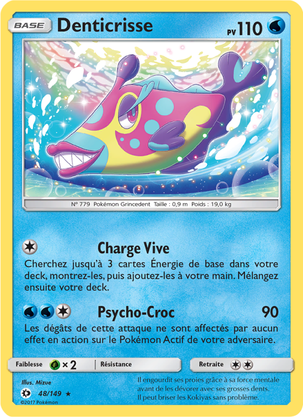 Denticrisse 48 — Sun & Moon (French Pokémon TCG card)
