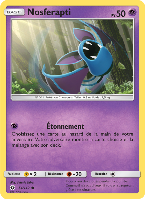 Nosferapti 54 — Sun & Moon (French Pokémon TCG card)