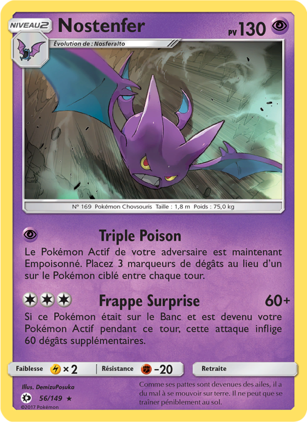 Nostenfer 56 — Sun & Moon (French Pokémon TCG card)