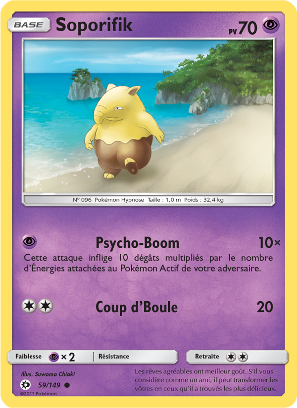 Soporifik 59 — Sun & Moon (French Pokémon TCG card)
