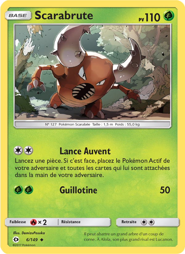 Scarabrute 6 — Sun & Moon (French Pokémon TCG card)