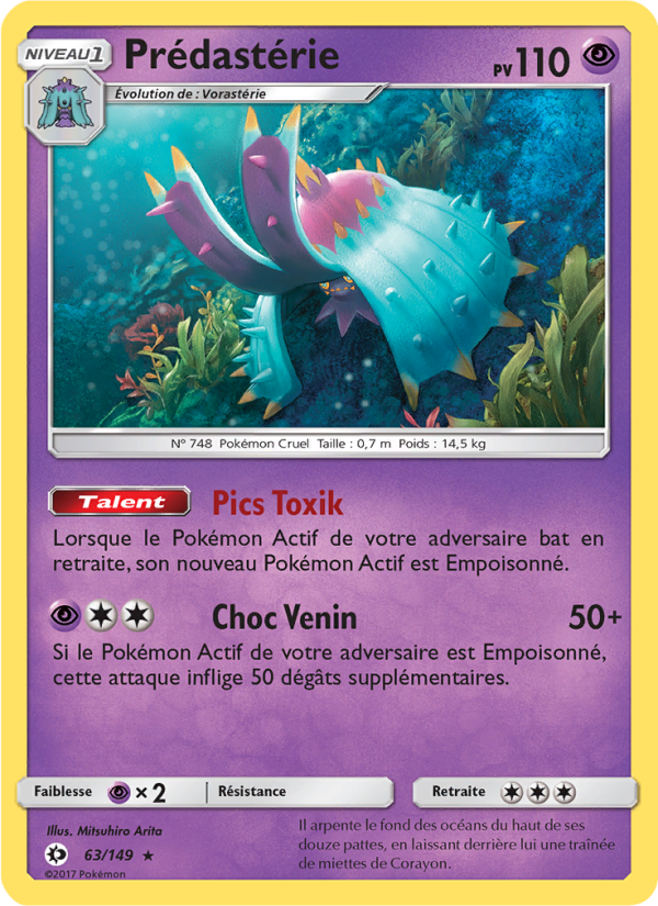 Prédastérie 63 — Sun & Moon (French Pokémon TCG card)