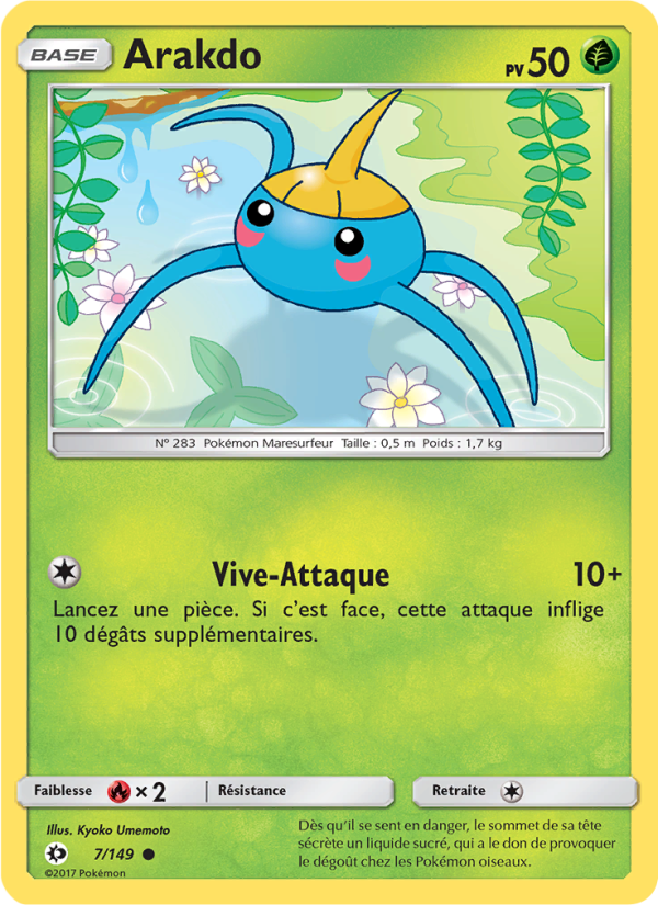 Arakdo 7 — Sun & Moon (French Pokémon TCG card)