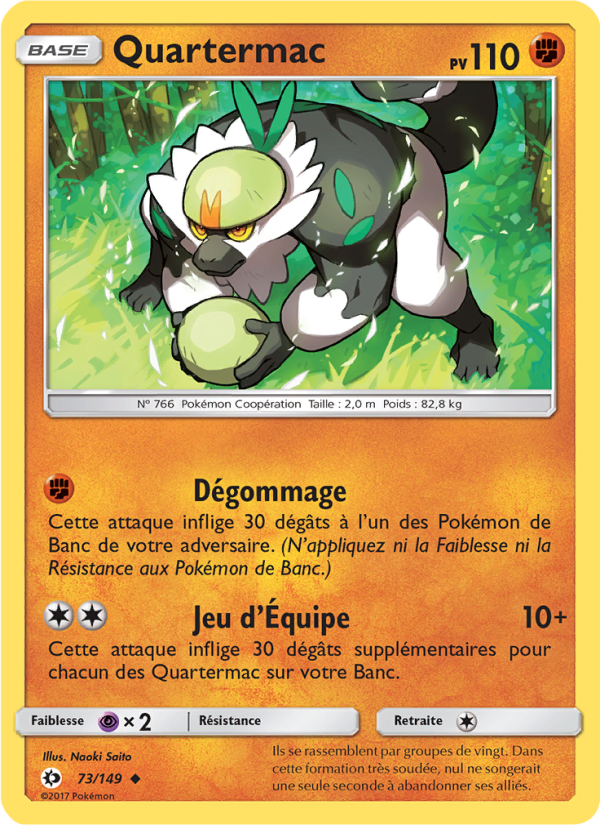 Quartermac 73 — Sun & Moon (French Pokémon TCG card)