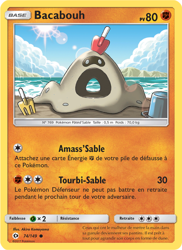 Bacabouh 74 — Sun & Moon (French Pokémon TCG card)