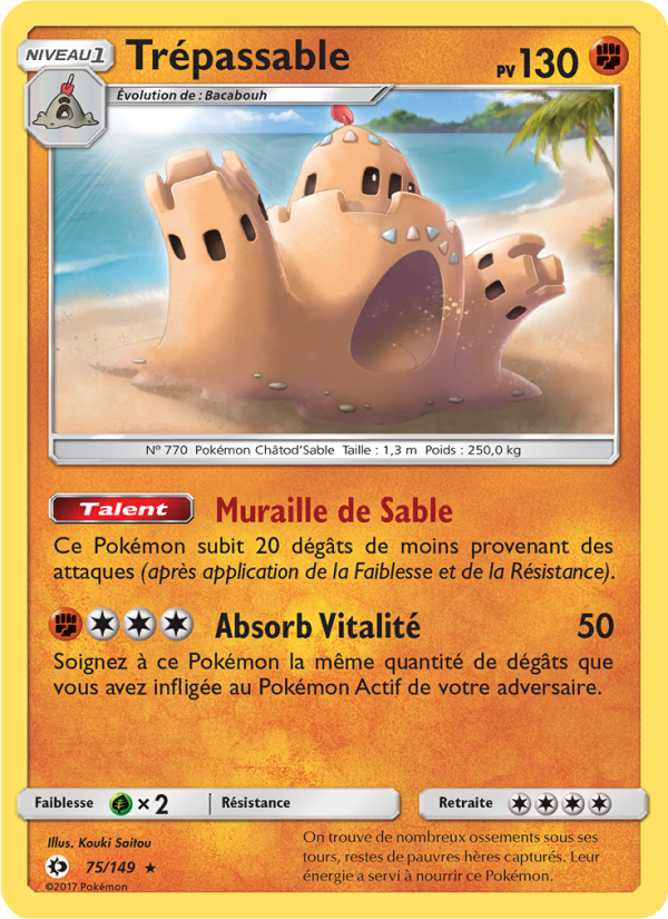Trépassable 75 — Sun & Moon (French Pokémon TCG card)