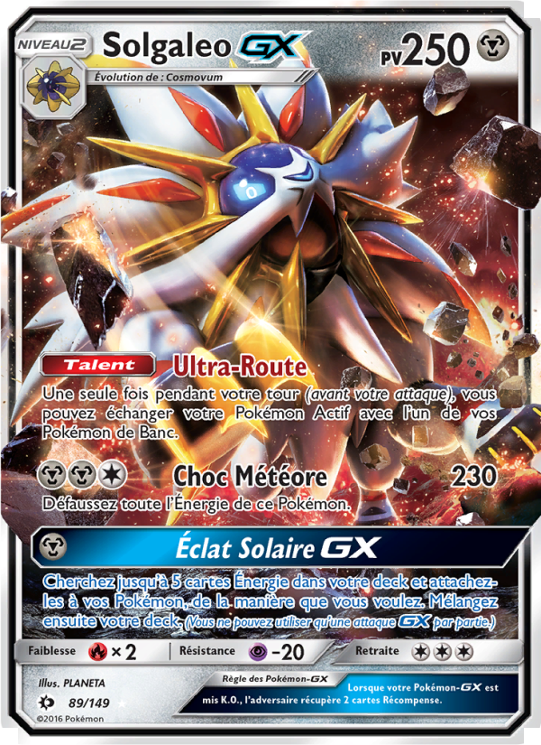 Solgaleo GX 89 — Sun & Moon (French Pokémon TCG card)