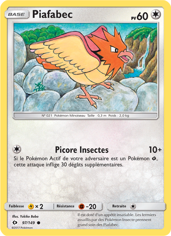 Piafabec 97 — Sun & Moon (French Pokémon TCG card)