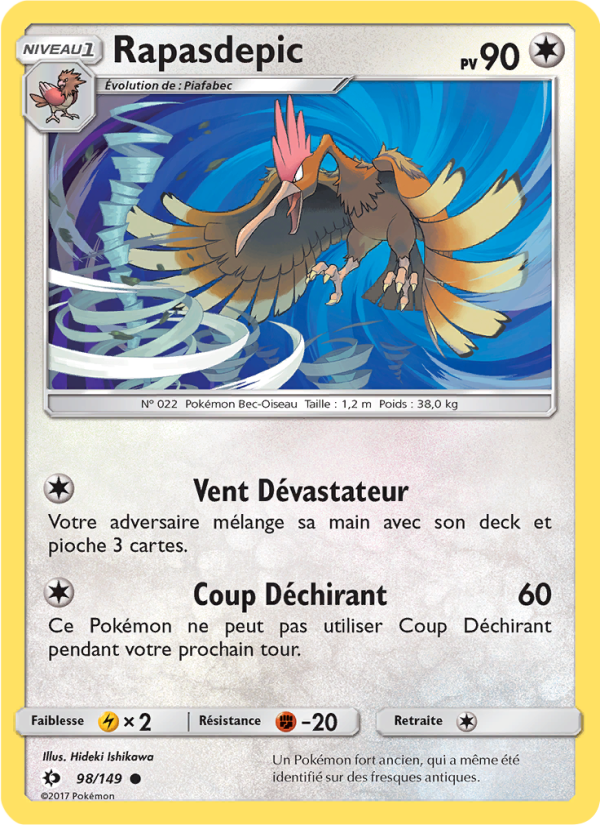 Rapasdepic 98 — Sun & Moon (French Pokémon TCG card)