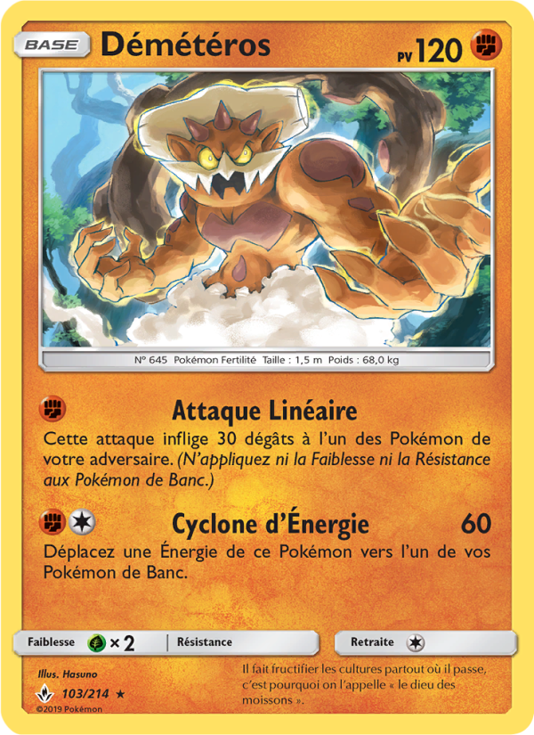 Démétéros 103 — Unbroken Bonds (French Pokémon TCG card)