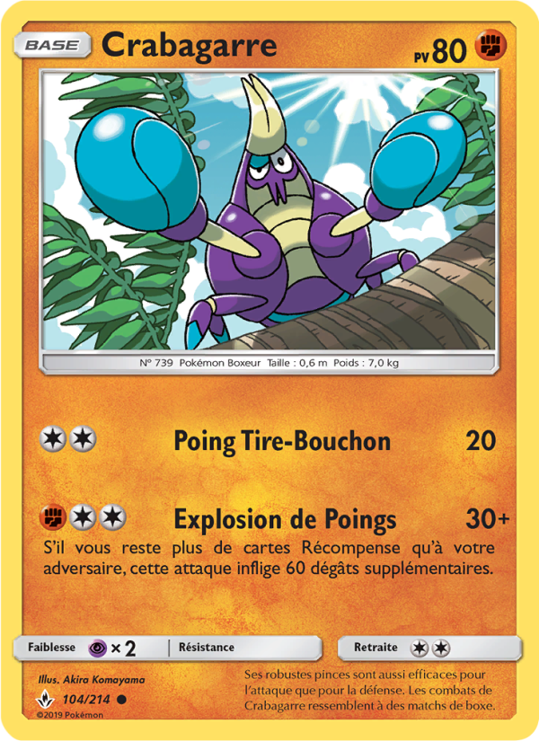 Crabagarre 104 — Unbroken Bonds (French Pokémon TCG card)