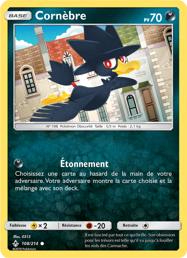 Cornèbre 108 — Unbroken Bonds (French Pokémon TCG card)
