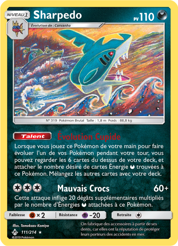 Sharpedo 111 — Unbroken Bonds (French Pokémon TCG card)