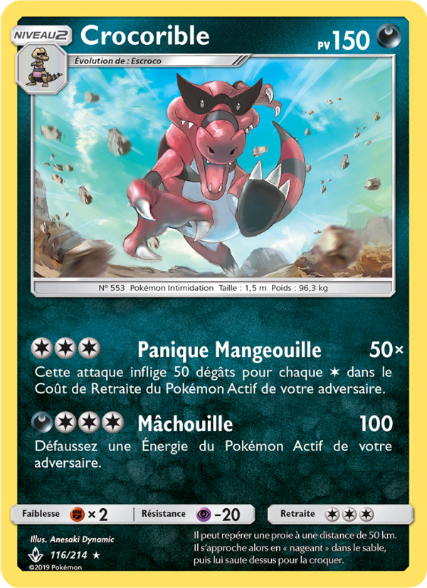 Crocorible 116 — Unbroken Bonds (French Pokémon TCG card)