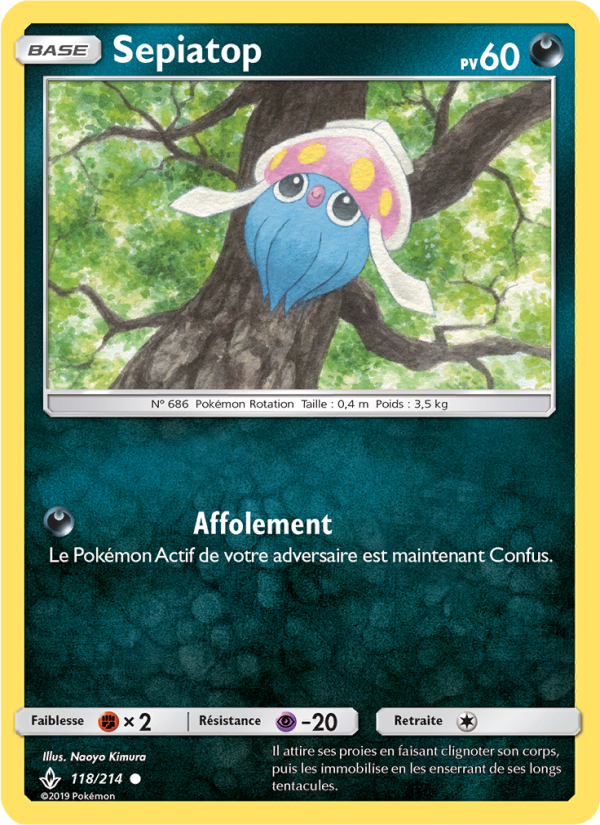 Sepiatop 118 — Unbroken Bonds (French Pokémon TCG card)