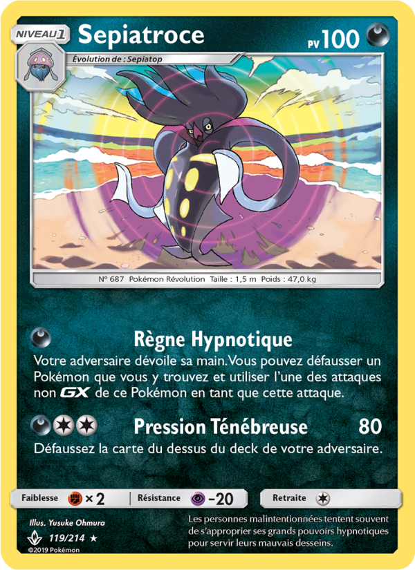 Sepiatroce 119 — Unbroken Bonds (French Pokémon TCG card)